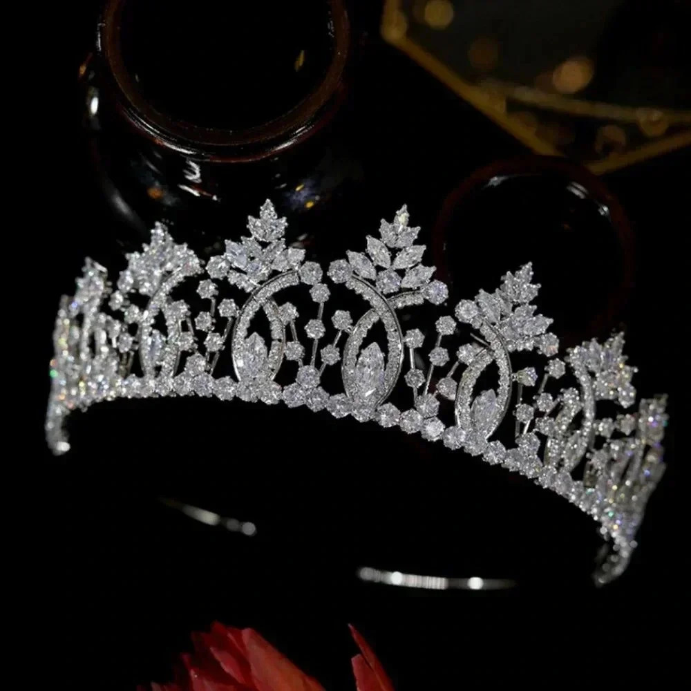 Unique 7 pc One-Of-a-Kind Bridal Tiara Ensemble